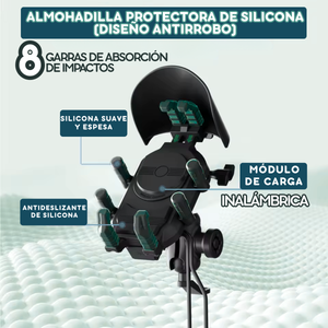 🔒Soporte Cargador Antivibración 360°